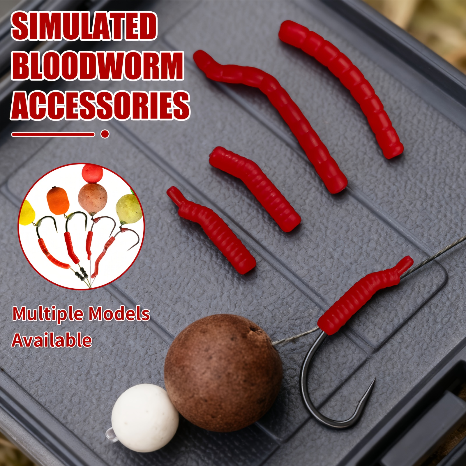 Red Artificial Bloodworm Hook  – Aglaonema Red Bewertung und Preis