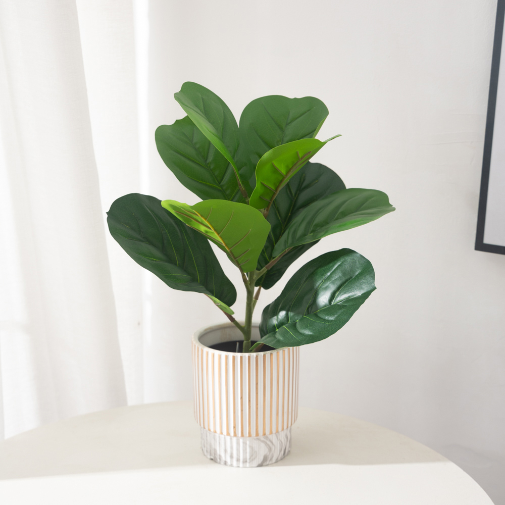 38cm 9 Forks Artificial Ficus  – Ficus Lyrata Tree Bewertung und Preis