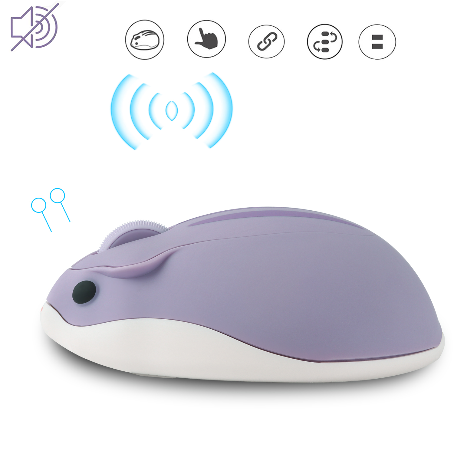 2.4G Wireless Mouse Purple Ham – Tradescantia Purple Bewertung und Preis