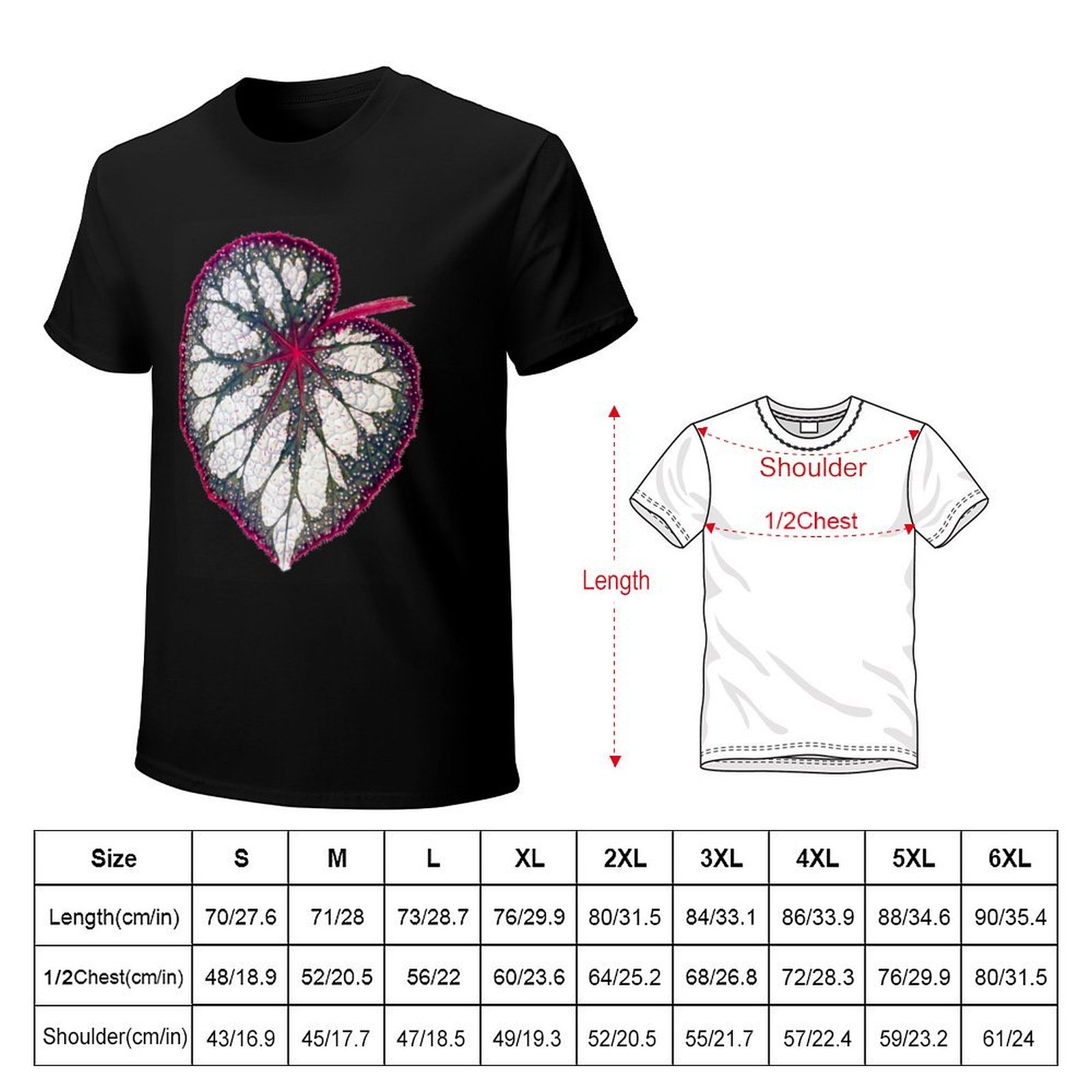 Begonia rex T-Shirt Work Outdo – Begonia Rex Bewertung und Preis