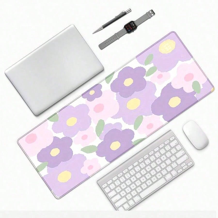 Purple Flower Mouse Pad - Larg – Tradescantia Purple Bewertung und Preis