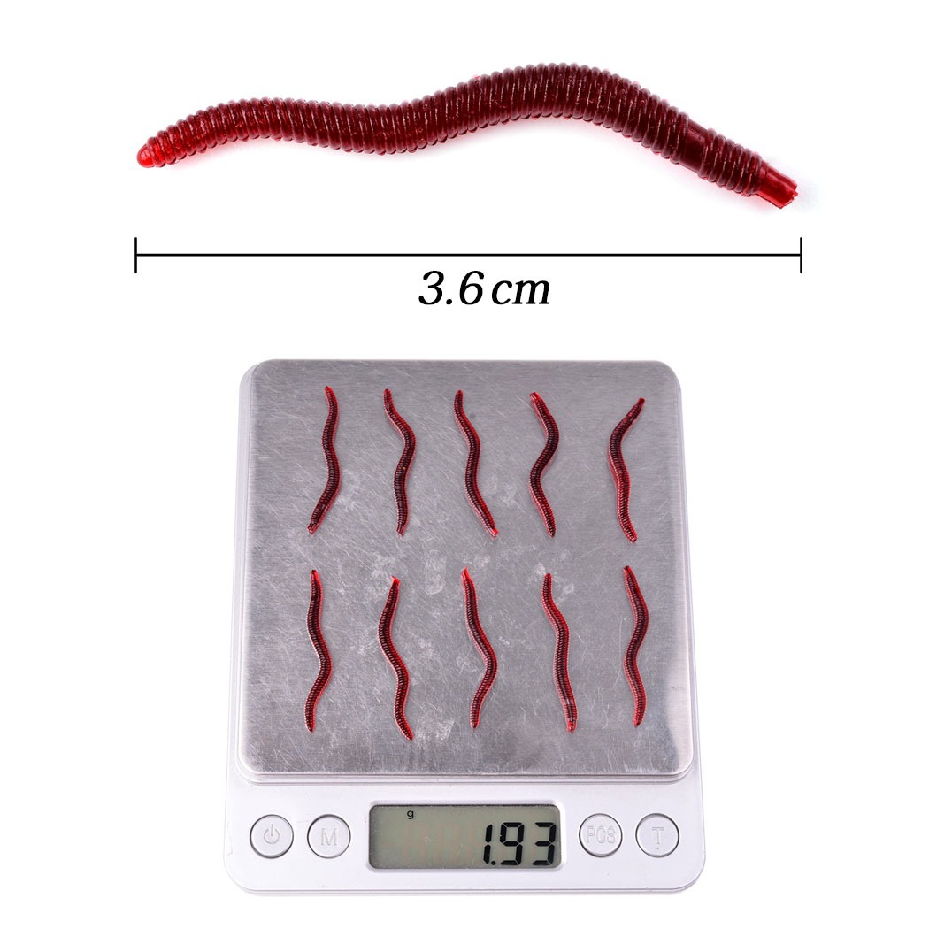 50Pcs Fishing Lures Lifelike F – Aglaonema Red Bewertung und Preis