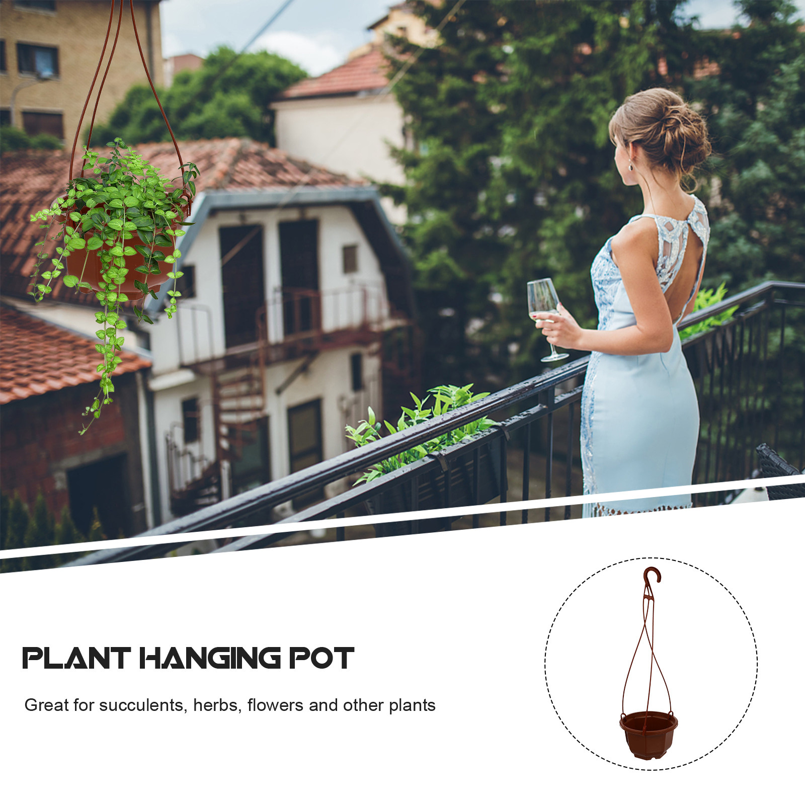6Sets Hanging Flowerpot Lightw – Spider Plant Hanging Bewertung und Preis