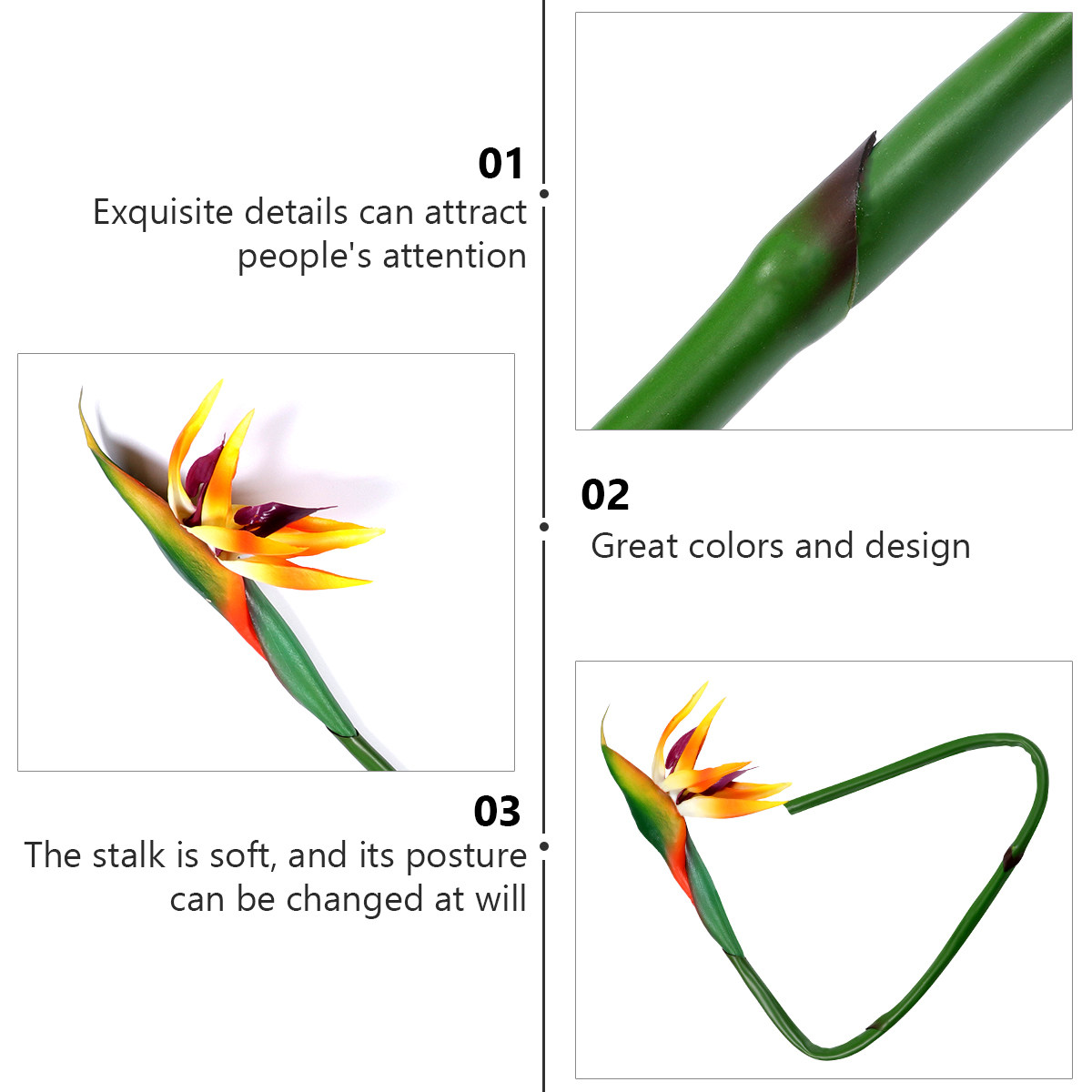 Artificial Strelitzia Flower R – Bird Paradise Strelitzia Bewertung und Preis