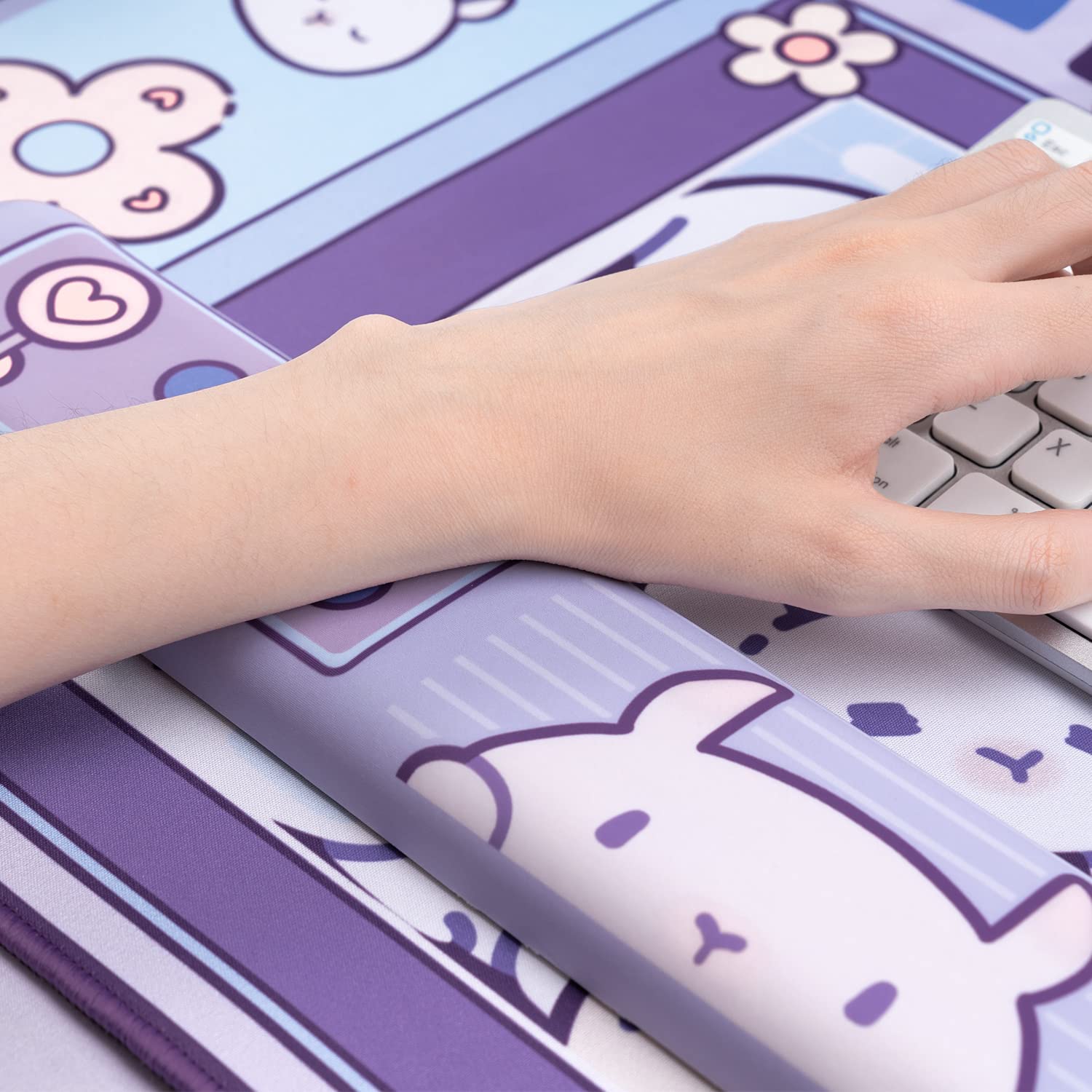 Large Kawaii Gaming Mouse Pad  – Tradescantia Purple Bewertung und Preis